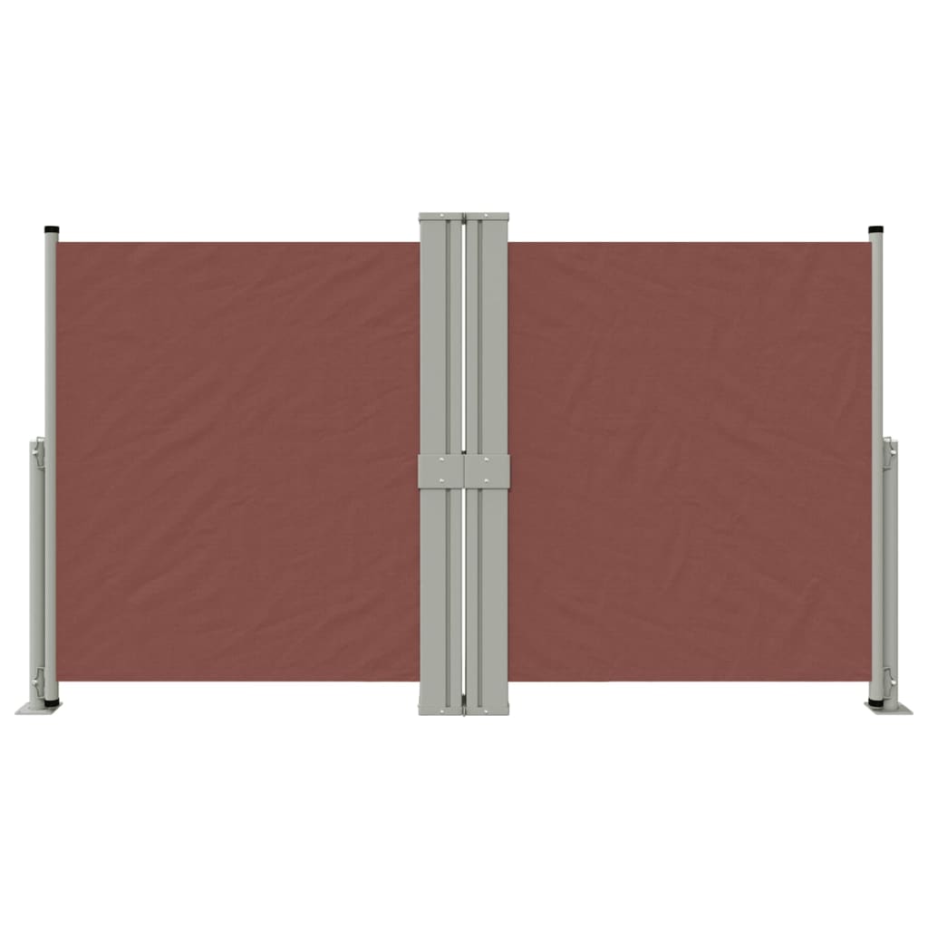Tenda Laterale Retrattile Marrone 140x1200 cm