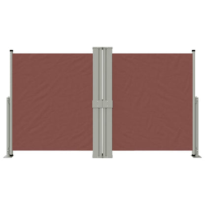 Tenda Laterale Retrattile Marrone 140x1200 cm