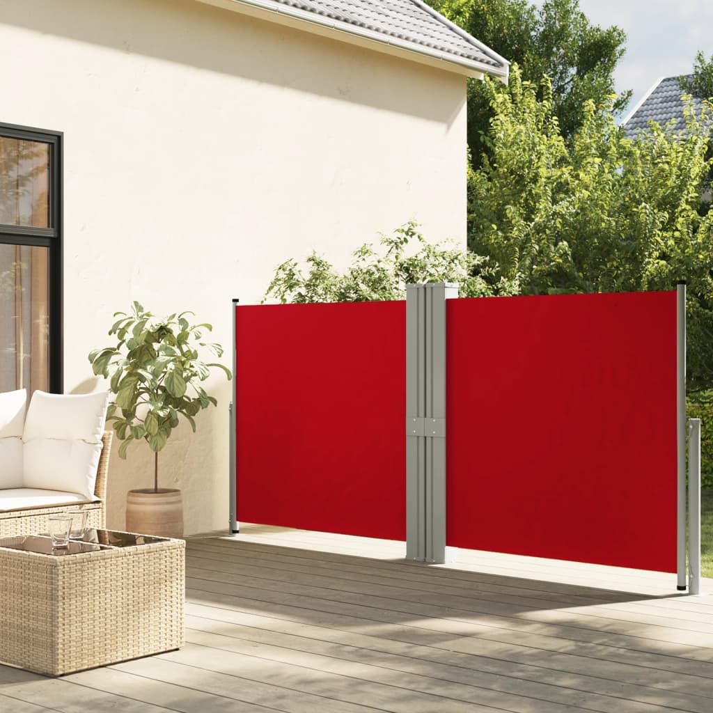 Tenda Laterale Retrattile Rossa 140x1200 cm