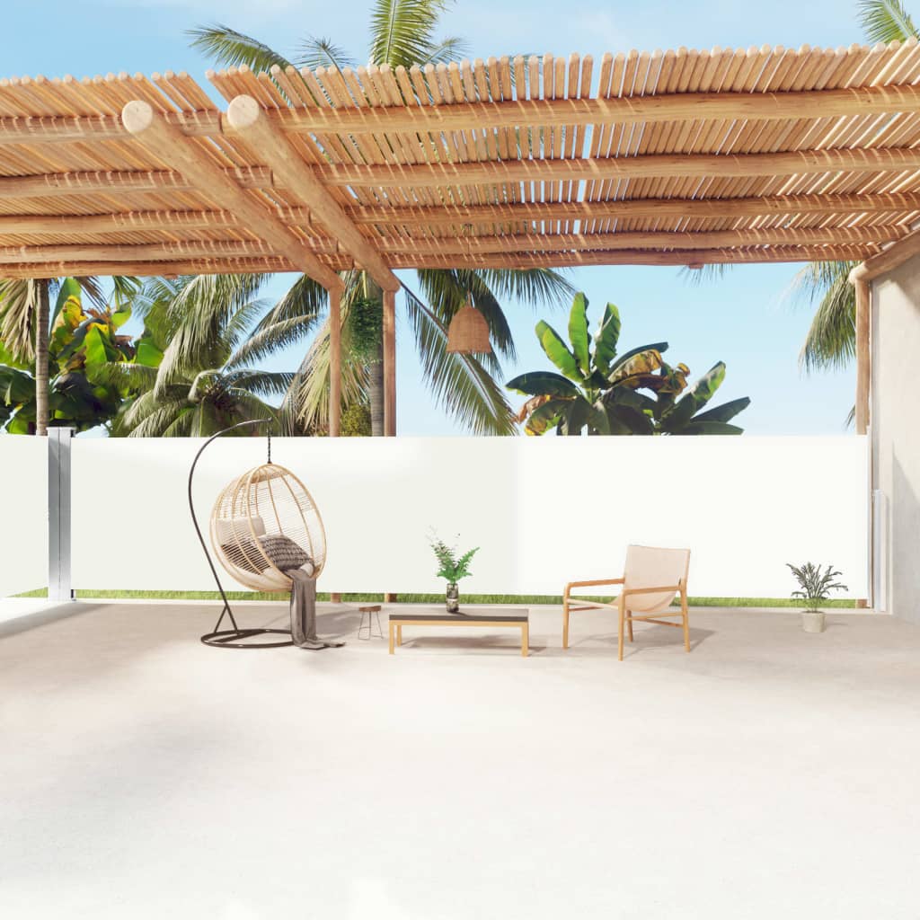 Tenda da Sole Laterale Retrattile Crema 160x1200 cm