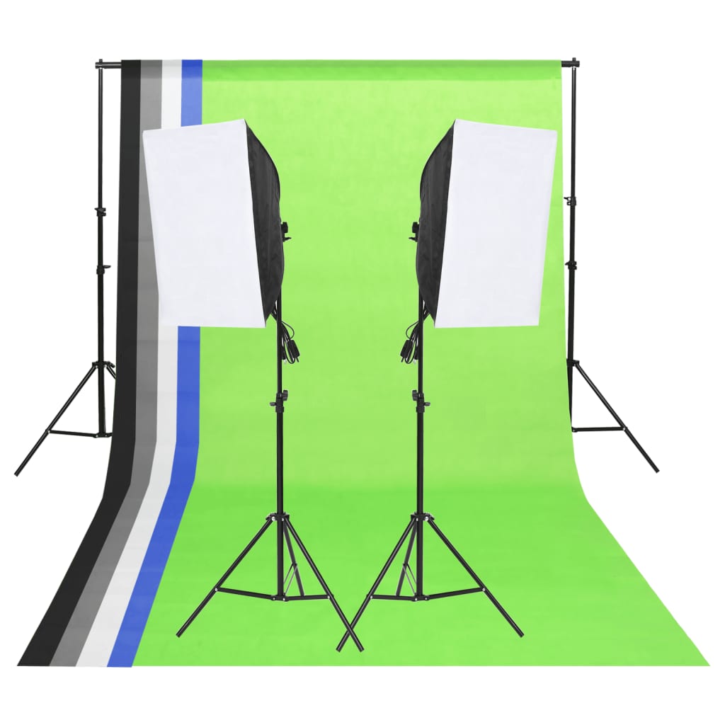 Kit di Illuminazione da Studio con Fondali e Softbox