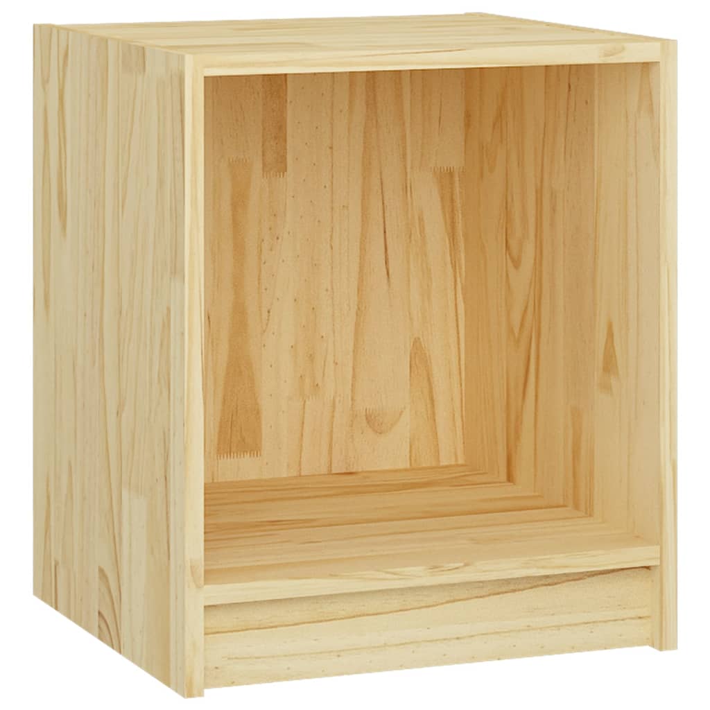 Comodino 35,5x33,5x41,5 cm in Legno Massello di Pino