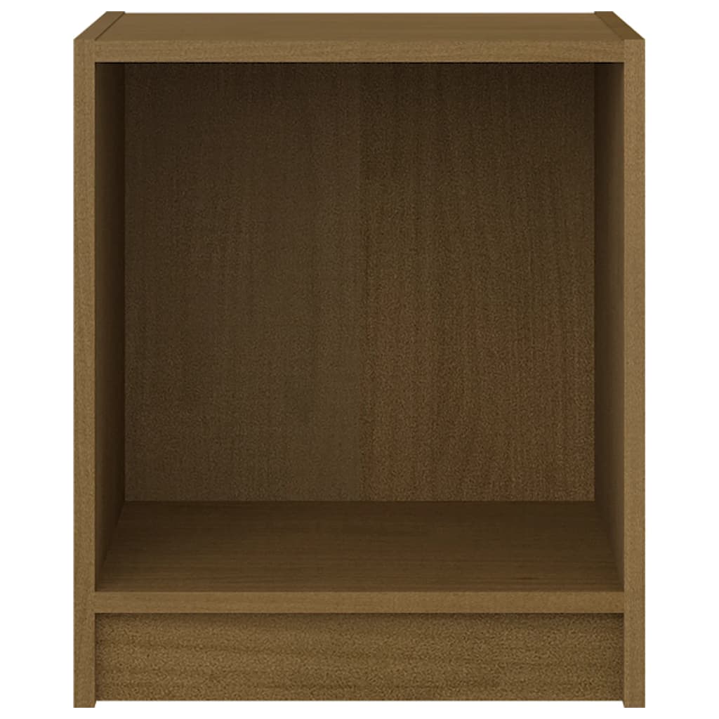 Comodino Marrone Ambra 35,5x33,5x41,5 cm in Legno di Pino