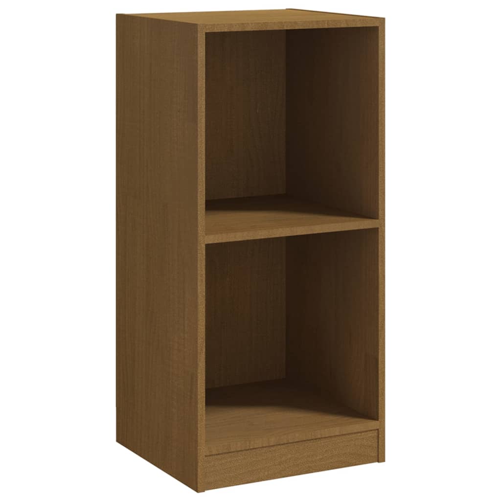 Credenza Marrone Ambra 35,5x33,5x76cm in Legno Massello di Pino