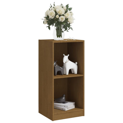 Credenza Marrone Ambra 35,5x33,5x76cm in Legno Massello di Pino