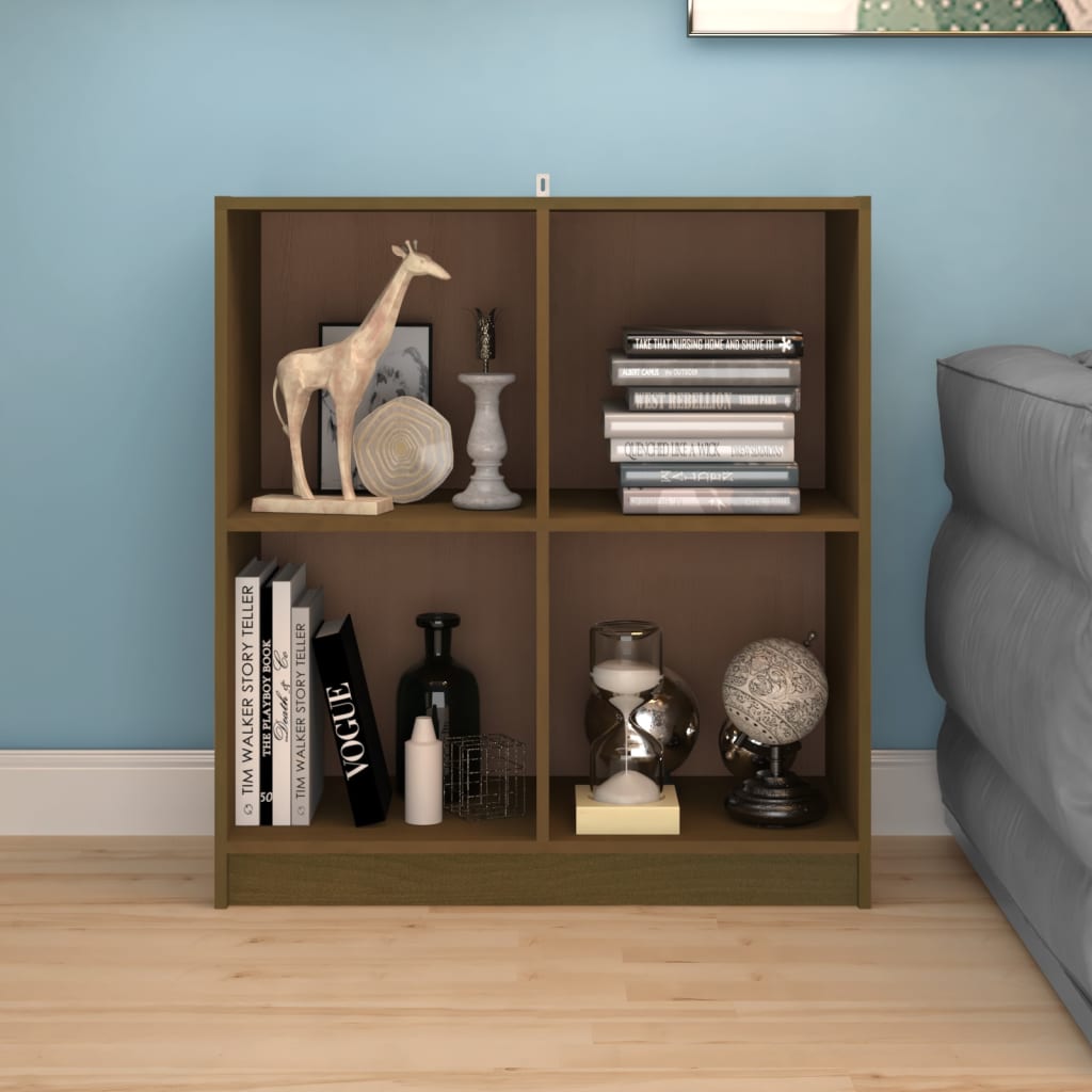 Credenza Marrone Ambra 70x33x76 cm in Legno Massello di Pino