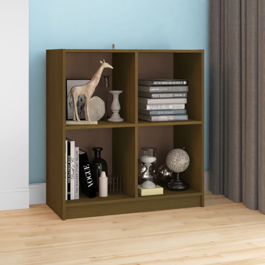 Credenza Marrone Ambra 70x33x76 cm in Legno Massello di Pino