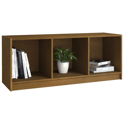 Mobile Porta TV Marrone Ambra 104x33x41 cm in Legno di Pino