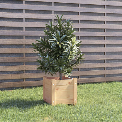 Fioriere da Giardino 2 pz 31x31x31 cm in Legno Massello di Pino