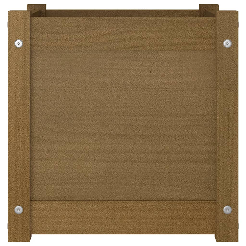 Fioriera da Giardino Ambra 40x40x78 cm Legno Massello di Pino