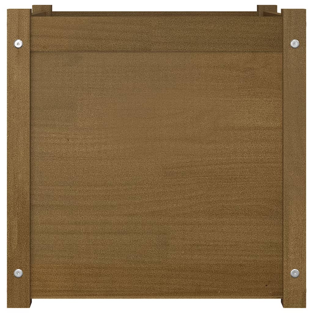 Fioriere 2 pz Ambra 50x50x50 cm in Legno Massello di Pino