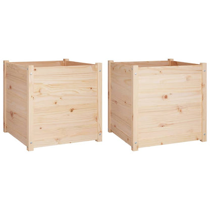 Fioriera da Giardino 60x60x60 cm in Legno Massello Di Pino