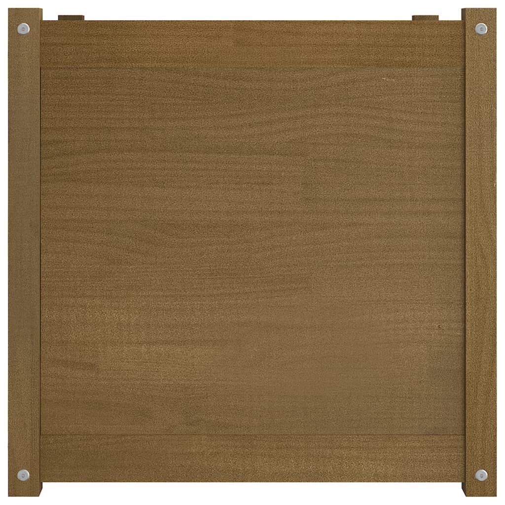 Fioriera Giardino Marrone Ambra 60x60x60 cm Legno Massello Pino