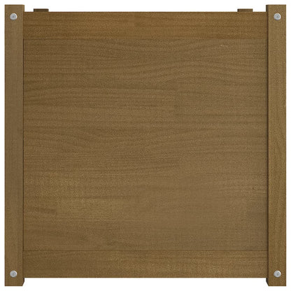 Fioriera Giardino Marrone Ambra 60x60x60 cm Legno Massello Pino