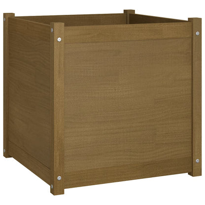 Fioriere 2 pz Ambra 60x60x60 cm in Legno Massello di Pino