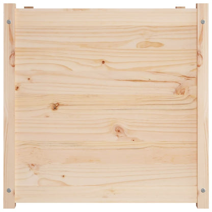 Fioriera da Giardino 70x70x70 cm in Legno Massello di Pino