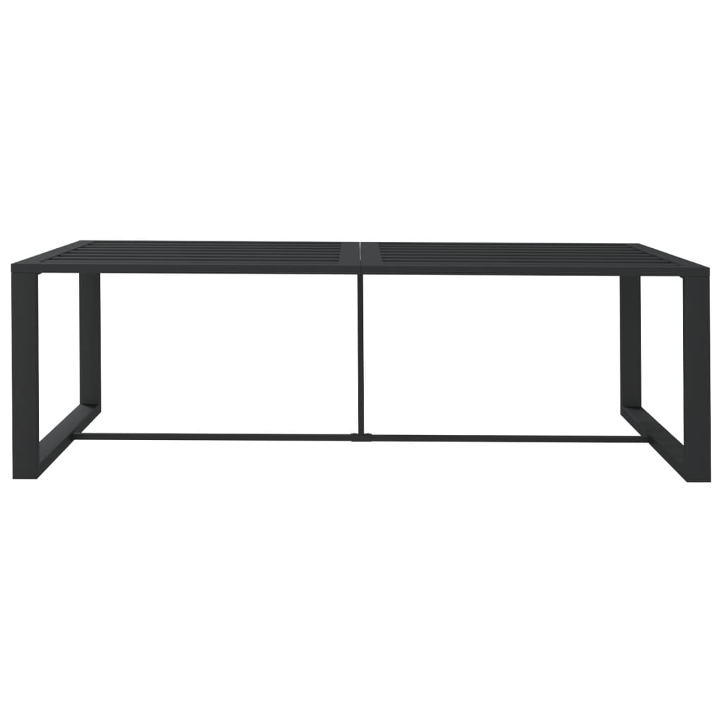 Tavolo da Pranzo per Esterni Antracite 120x60x66cm in Alluminio