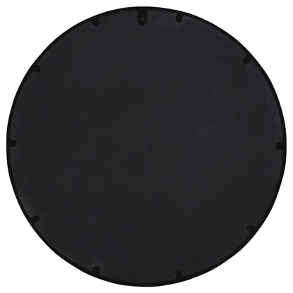 Specchio Nero 40x4 cm Ferro Rotondo per Uso Interno