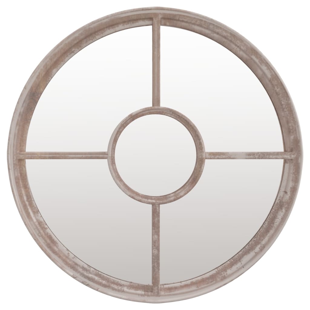 Specchio Sabbia 60x4 cm Ferro Rotondo per Uso Interno