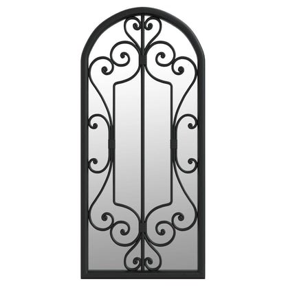 Specchio Nero 100x45 cm Ferro per Uso Interno