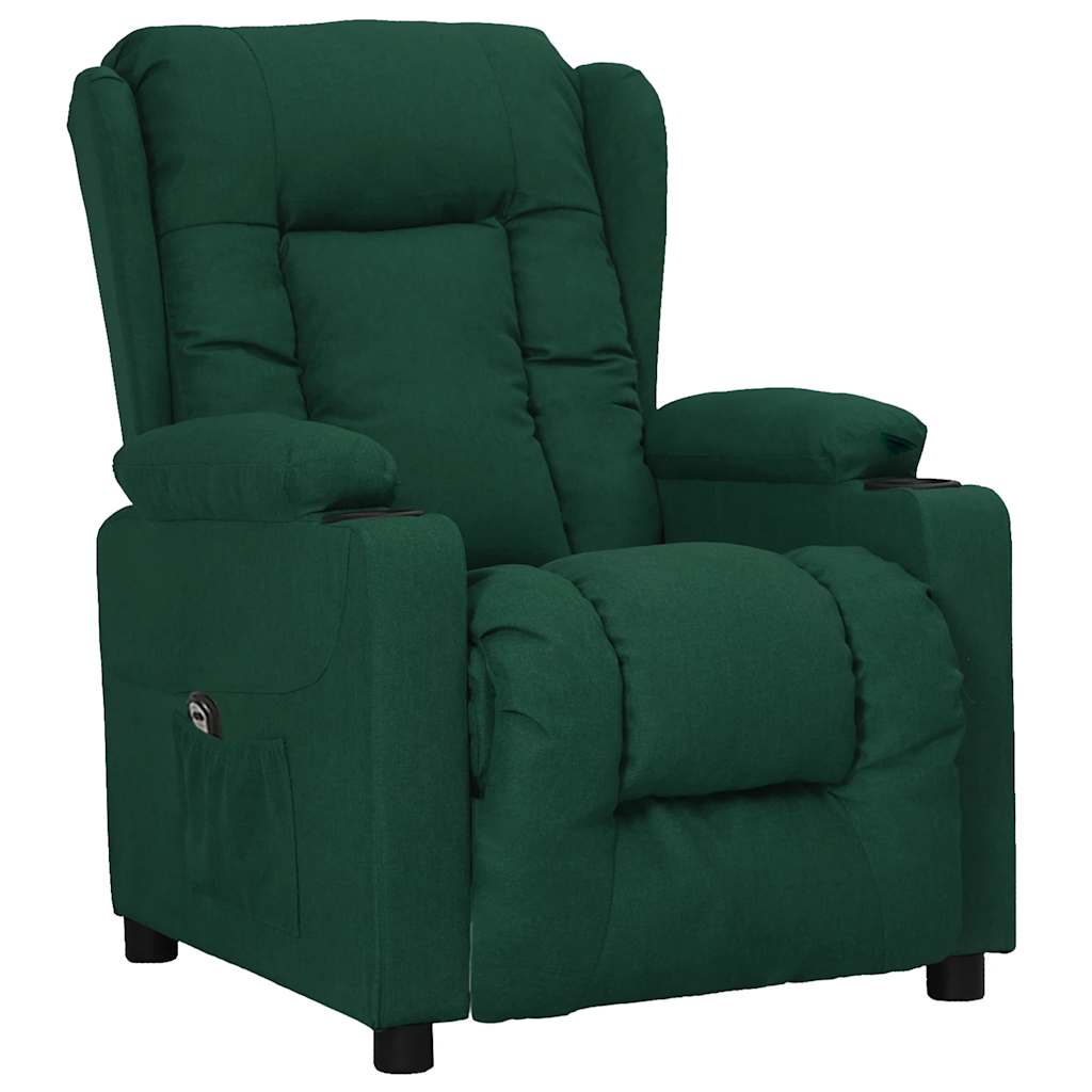 Poltrona Alzapersona Verde Scuro Tessuto