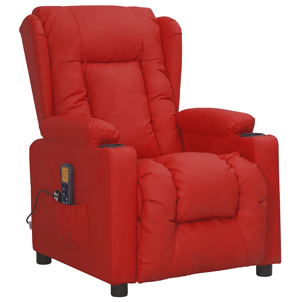 Poltrona Alzapersona Rosso Vino Similpelle