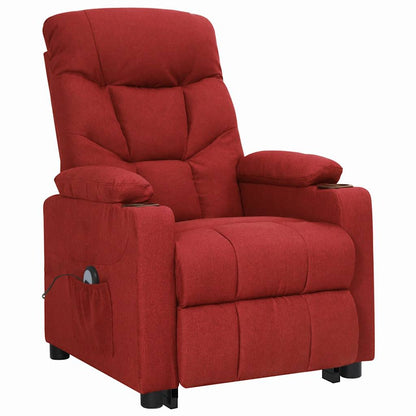Poltrona Alzapersona Rosso Vino Tessuto
