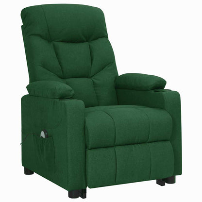 Poltrona Alzapersona Verde Scuro Tessuto