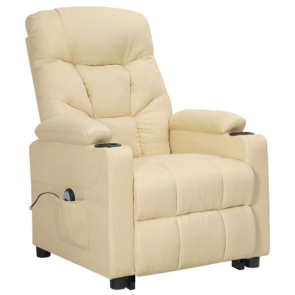 Poltrona Alzapersona Crema in Tessuto