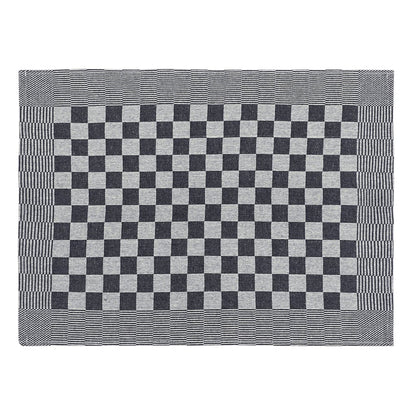 Strofinacci da Cucina 10 pz Neri e Bianchi 50x70 cm in Cotone