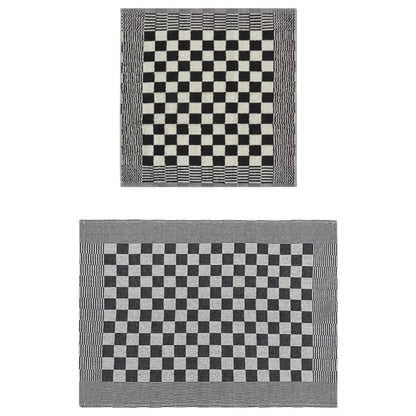 Set Strofinacci 10 pz in Cotone Nero e Bianco