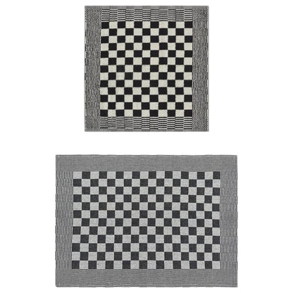 Set Strofinacci 20 pz in Cotone Nero e Bianco