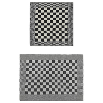 Set Strofinacci 50 pz in Cotone Nero e Bianco