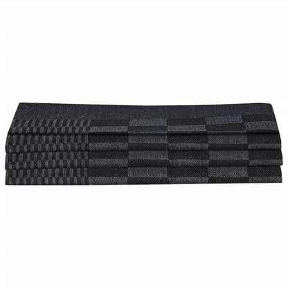Set Strofinacci 15 pz con Guanti da Forno e Presine Cotone Nero