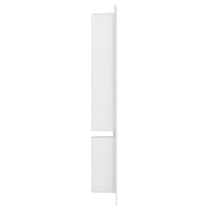 Nicchia da Doccia con 2 Scomparti Bianco Lucido 41x69x9 cm