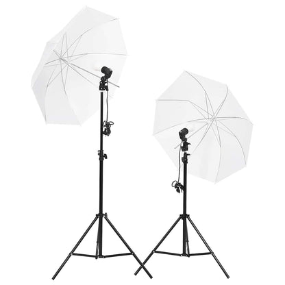 Kit per Studio Fotografico con Set di Luci e Fondale