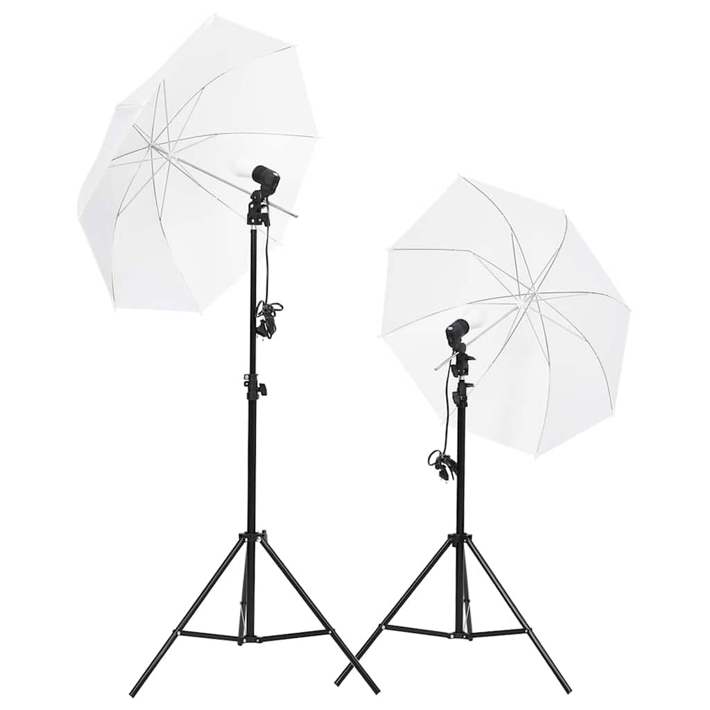 Kit per Studio Fotografico con Set di Luci e Fondale