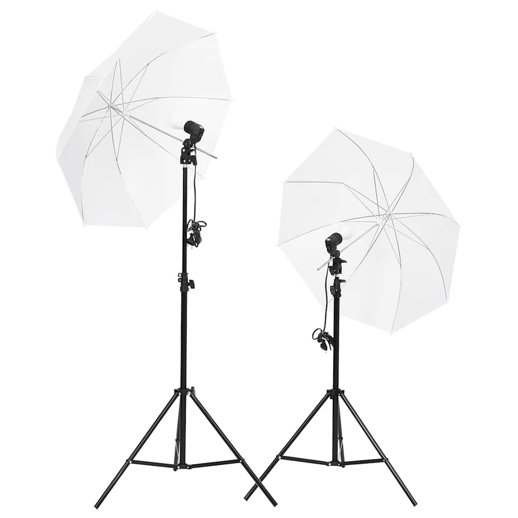 Kit per Studio Fotografico con Set di Luci e Fondale