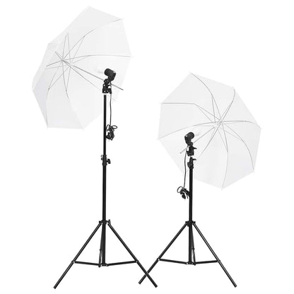 Kit per Studio Fotografico con Set di Luci e Fondale