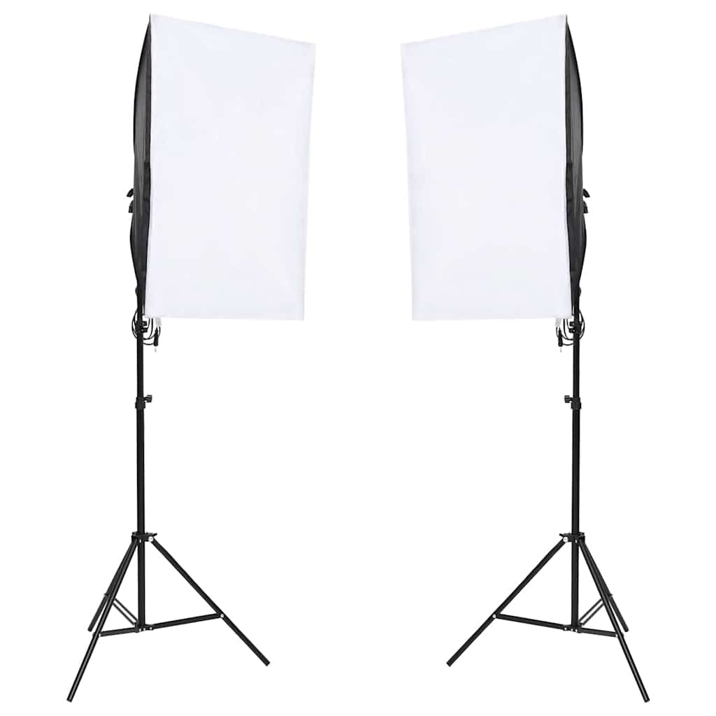 Kit per Studio Fotografico con Set di Luci e Fondale