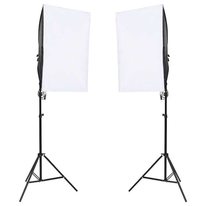 Kit per Studio Fotografico con Set di Luci e Fondale