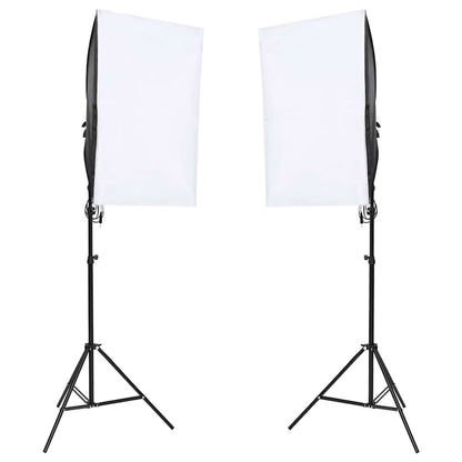 Kit per Studio Fotografico con Set di Luci e Fondale
