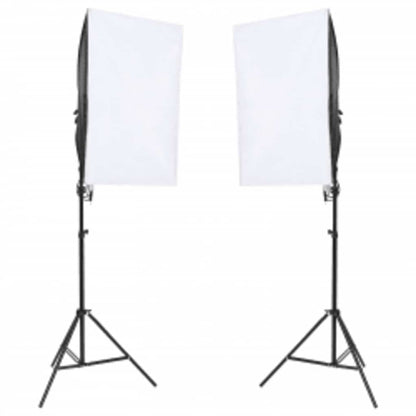 Kit per Studio Fotografico con Set di Luci e Fondale