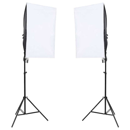 Kit per Studio Fotografico con Set di Luci e Fondale