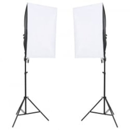 Kit per Studio Fotografico con Set Luci, Fondale e Riflettore