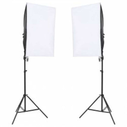 Kit per Studio Fotografico con Set Luci, Fondale e Riflettore