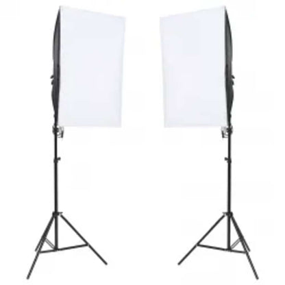 Kit per Studio Fotografico con Set Luci, Fondale e Riflettore