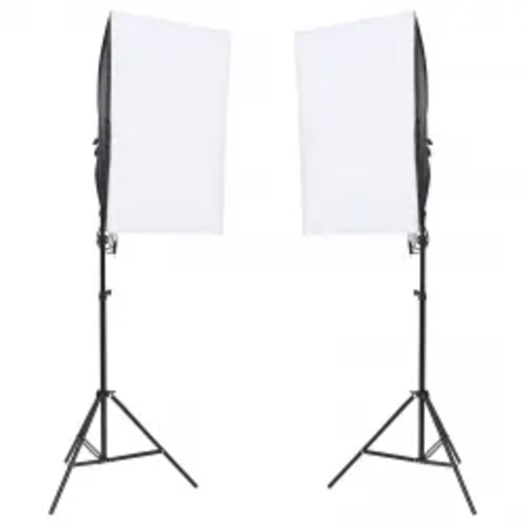 Kit per Studio Fotografico con Set Luci, Fondale e Riflettore