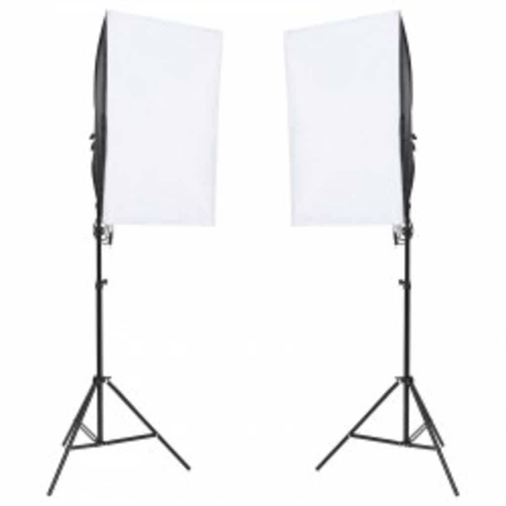 Kit per Studio Fotografico con Set di Luci e Fondale