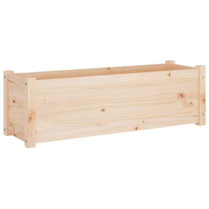 Fioriere da Giardino 2 pz 100x31x31cm in Legno Massello di Pino